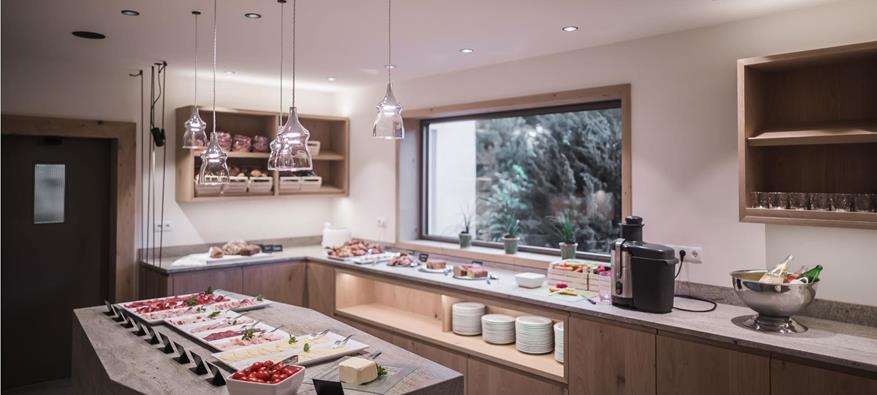 Il buffet della prima colazione