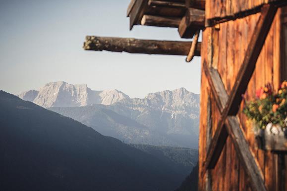 Our hut on the Kumpflalm with view on the mountains