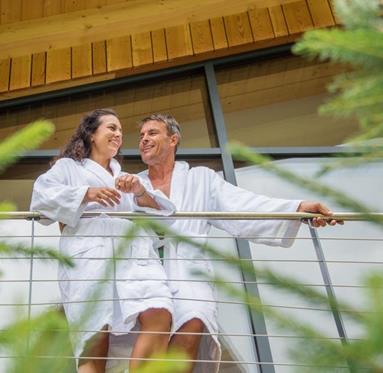 Couple on the balcony