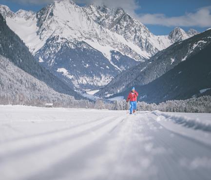 Cross-country skiing in Antholz