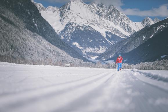 Cross-country skiing in Antholz