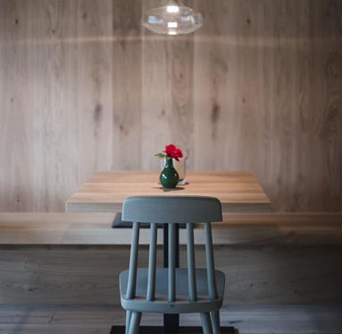 A table in one of our new stube rooms
