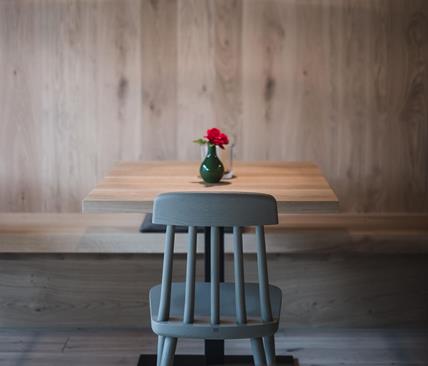 A table in one of our new stube rooms